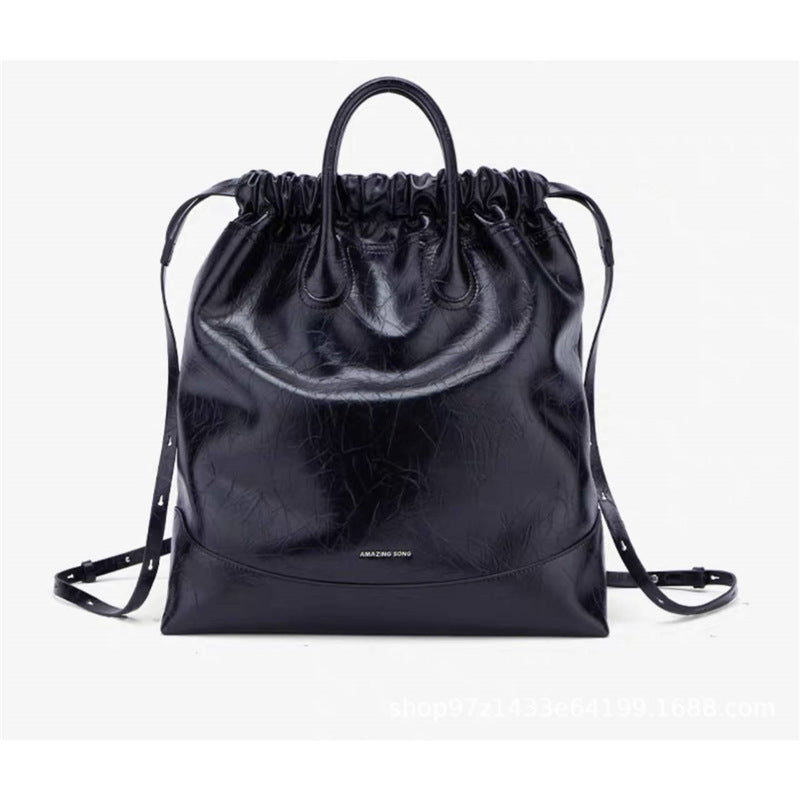 GOKA & MESCHÉ Women’s Split Leather Handbag – Elegant Everyday Tote with Structured Design