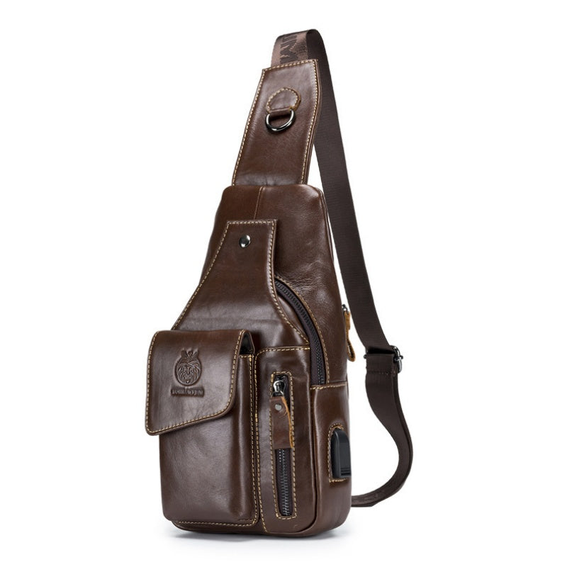 Full Grain Premium Leather Chest Bag