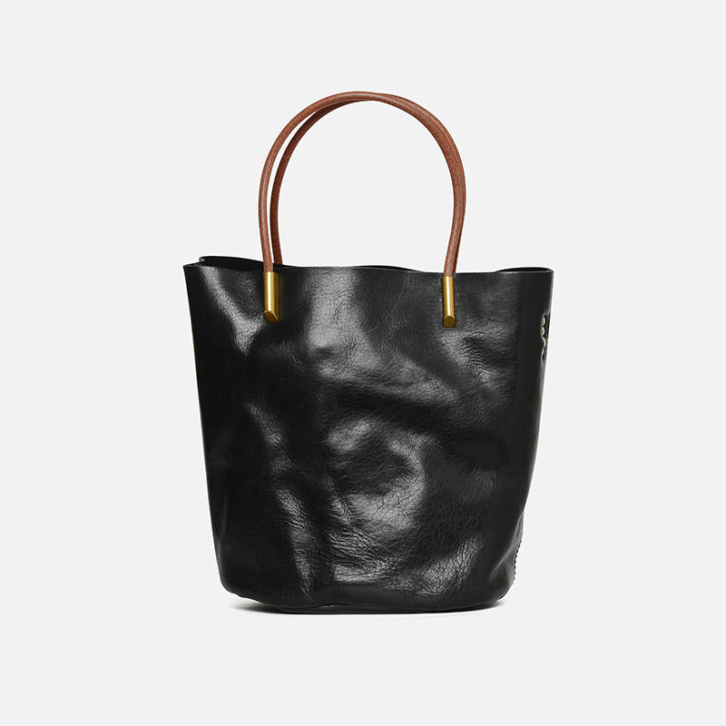 GOKA & MESCHÉ Women’s Minimalist Handbag – Premium Top-Grain Leather Tote for Everyday Elegance