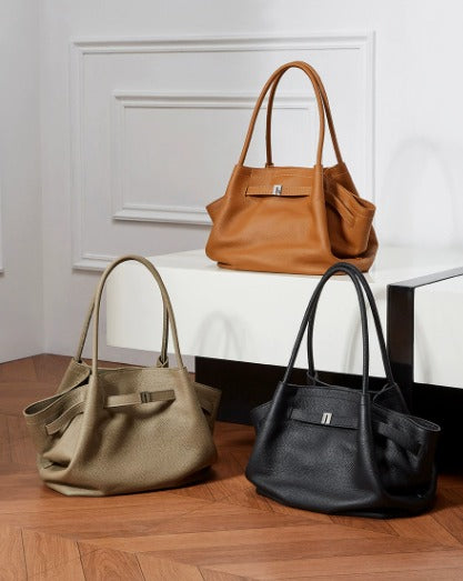 GOKA & MESCHÉ Trending Tote Bag – Premium Leather Women’s Tote with Korean-Inspired Minimalist Design