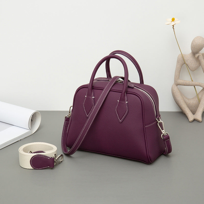 GOKA & MESCHÉ Leather Satchel Handbag – Premium Top-Grain Cowhide Leather Tote