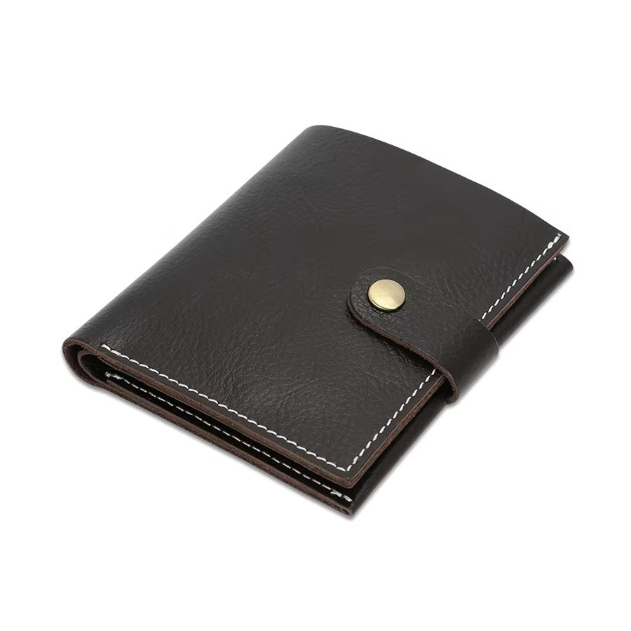 GOKA & MESCHÉ Leather Coin Holder for Women – Compact Small Coin Purse & Mini Wallet