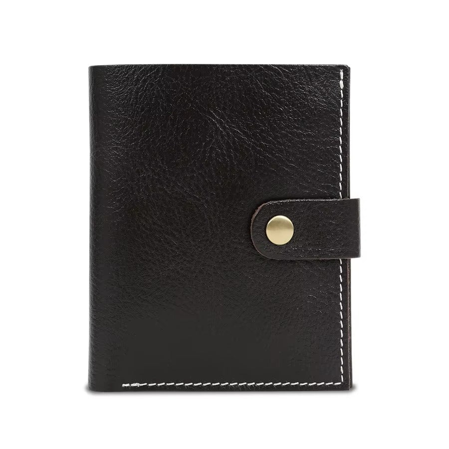 GOKA & MESCHÉ Leather Coin Holder for Women – Compact Small Coin Purse & Mini Wallet