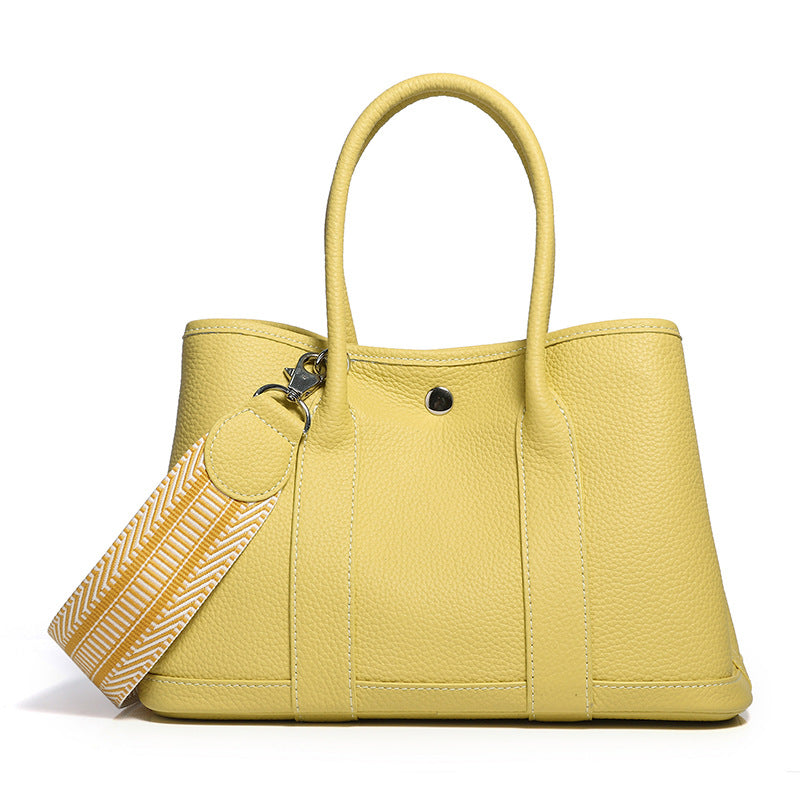 GOKA & MESCHÉ Women’s Leather Tote Bag – Bright Color Combinations for Vibrant Style