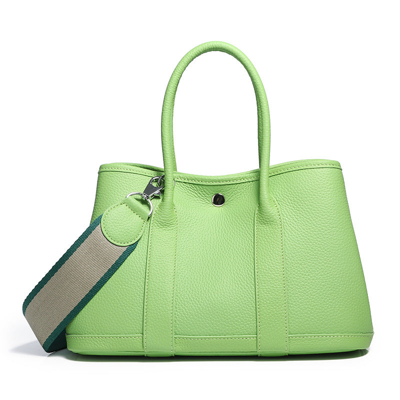 GOKA & MESCHÉ Women’s Leather Tote Bag – Bright Color Combinations for Vibrant Style