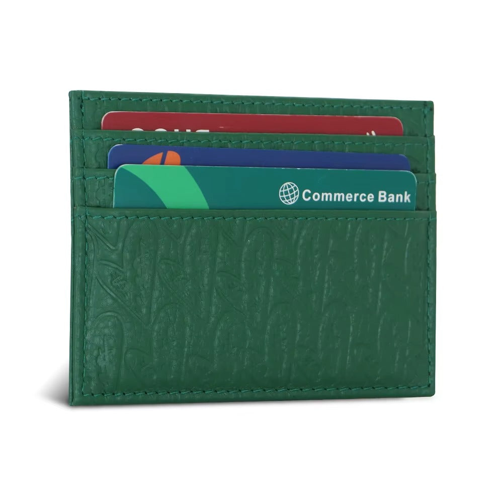 GOKA & MESCHÉ Leather Slim Minimalist Wallet for Women – Compact Card Holder & Stylish Purse